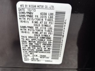 2014 Nissan Rogue S Select FWD