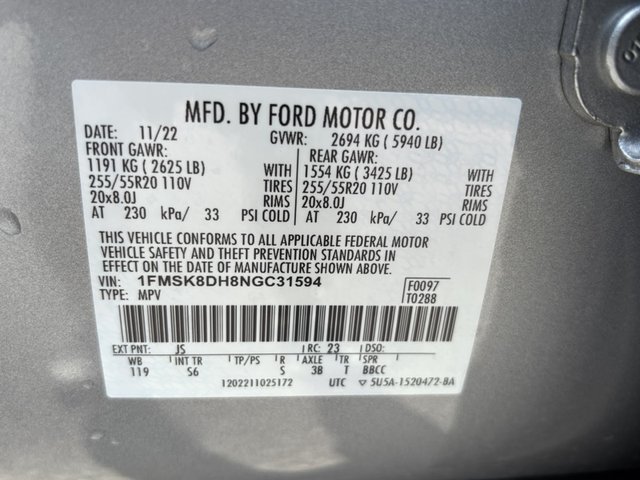 2022 Ford Explorer XLT 4WD