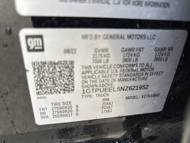 2022 GMC Sierra 1500 AT4 4WD 147WB