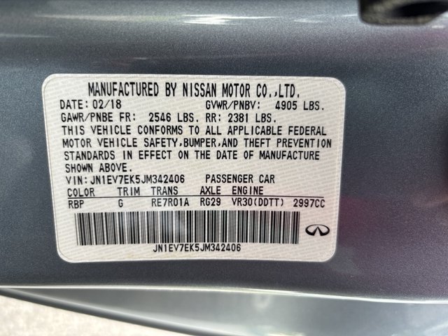 2018 INFINITI Q60 3.0t Premium RWD