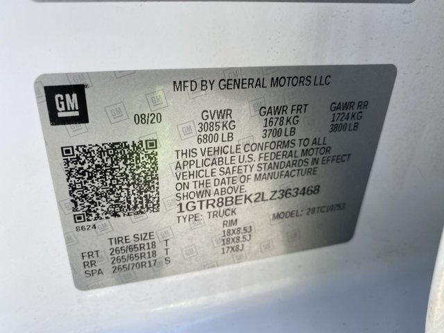 2020 GMC Sierra 1500 SLE 2WD 147WB