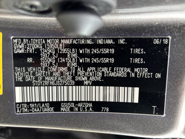 2018 Toyota Highlander Limited FWD