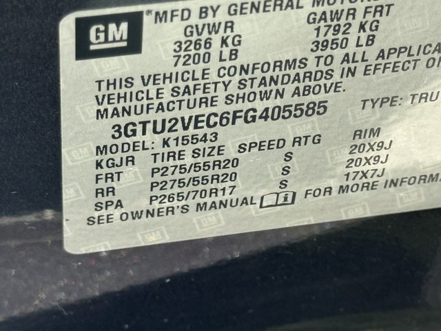 2015 GMC Sierra 1500 SLT 4WD 143WB