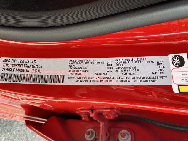 2022 Ram 1500 Rebel 4WD 5ft7 Box