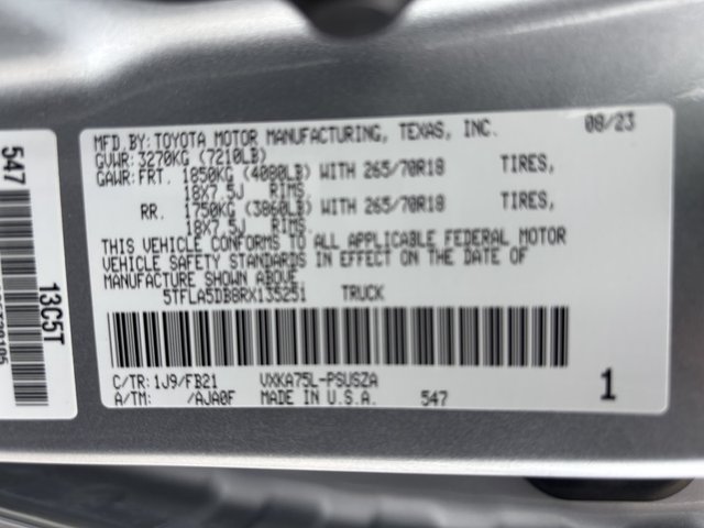 2024 Toyota Tundra SR5 4WD 5.5ft Bed