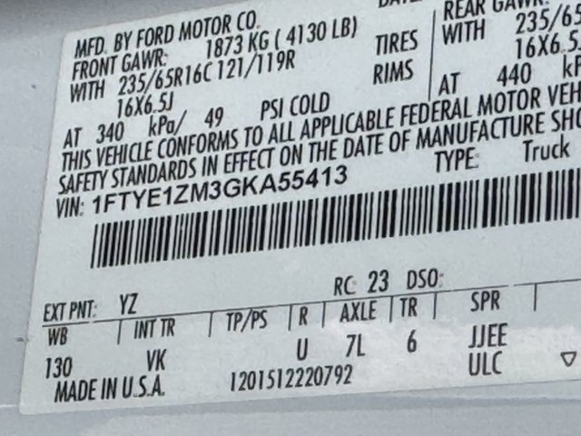 2016 Ford Transit T-150 Low Roof 130WB