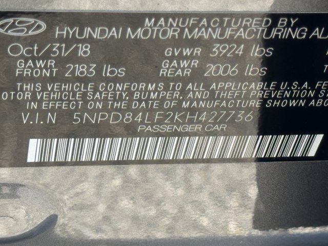 2019 Hyundai Elantra SEL