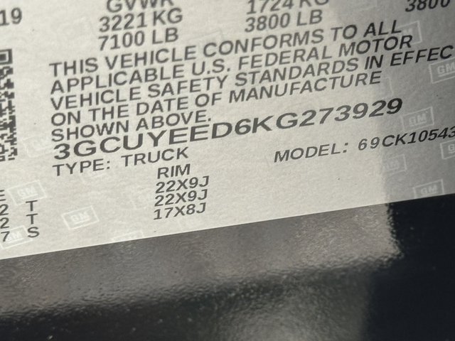 2019 Chevrolet Silverado 1500 RST 4WD 147WB