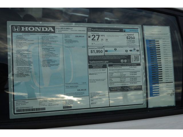2025 Honda HR-V LX AWD photo