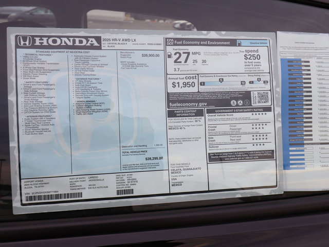 2025 Honda HR-V LX AWD photo