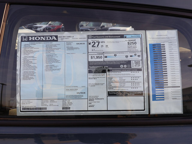 2025 Honda HR-V LX AWD photo