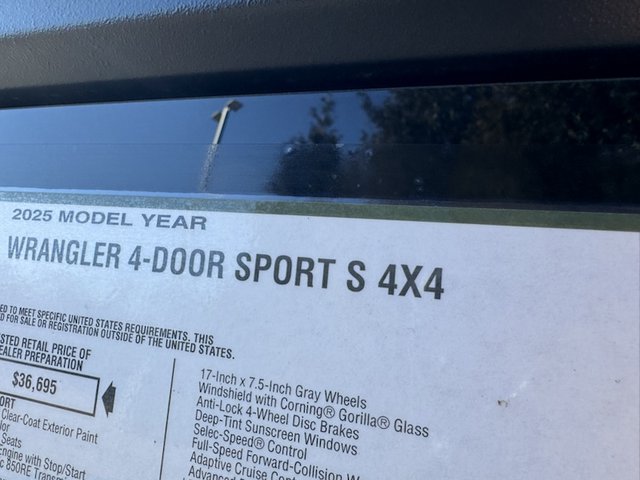 2025 Jeep Wrangler Sport S 4Dr 4WD photo