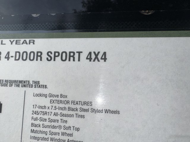 2025 Jeep Wrangler Sport 4Dr 4WD photo