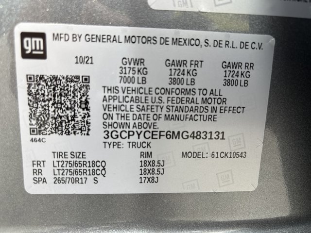 2021 Chevrolet Silverado 1500 Custom Trail Boss 4WD 147WB photo